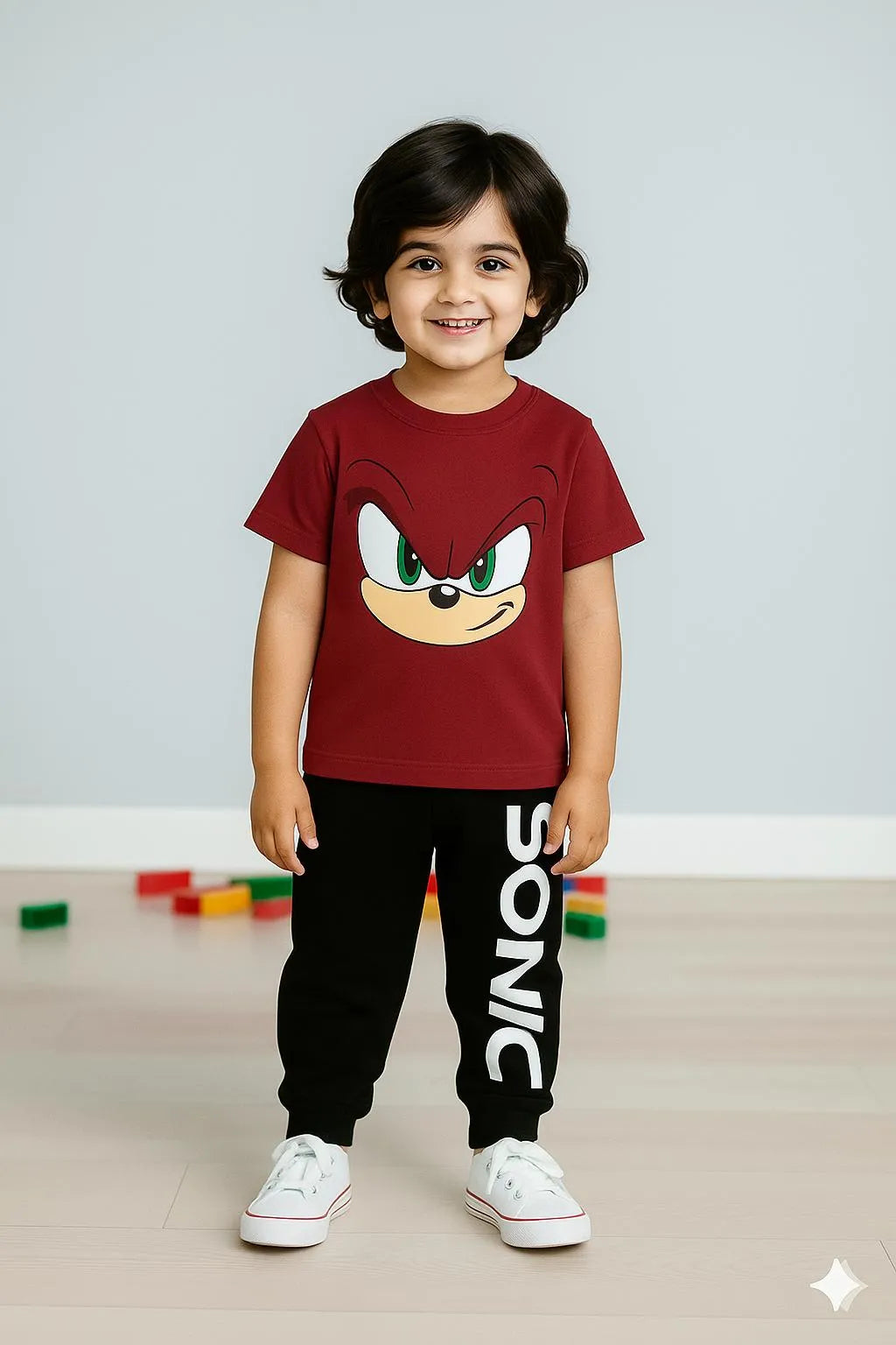 Boy's Polyester Printed Tracksuit