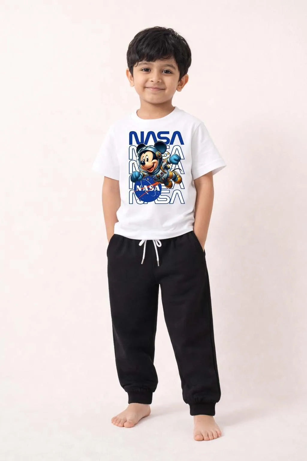 Boy's Polyester Printed Tracksuit