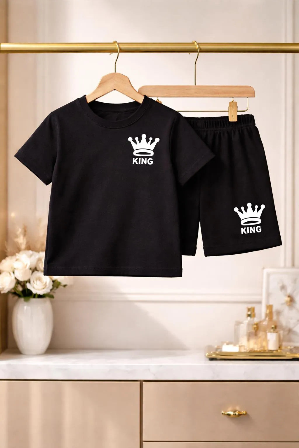 Boy's Polyester Printed Tracksuit