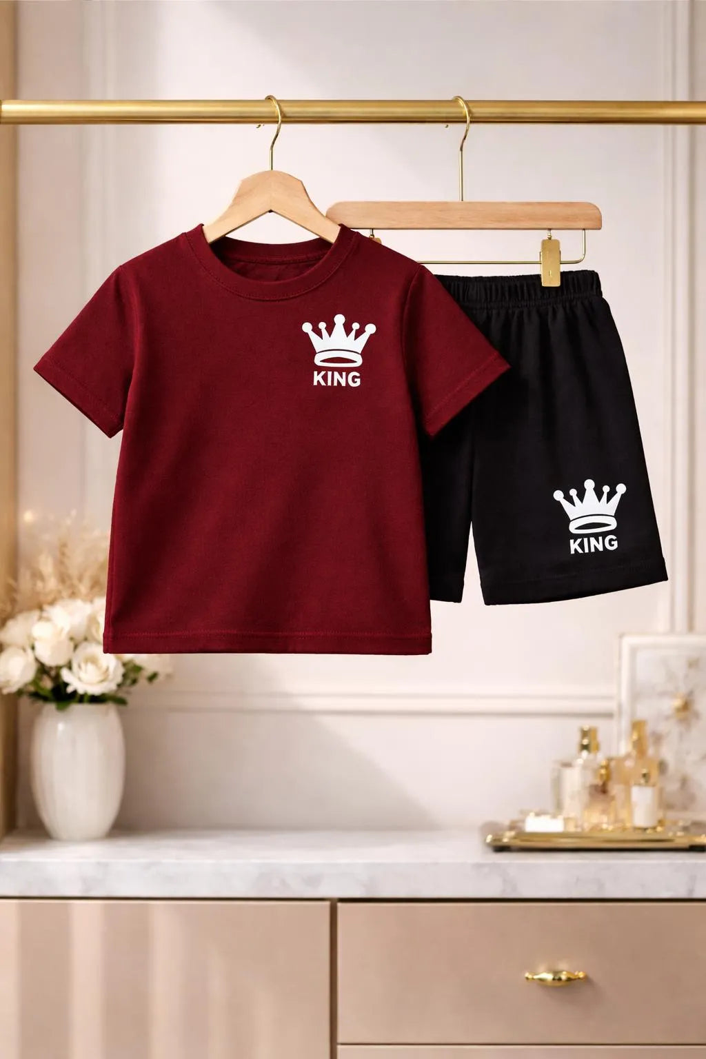 Boy's Polyester Printed Tracksuit