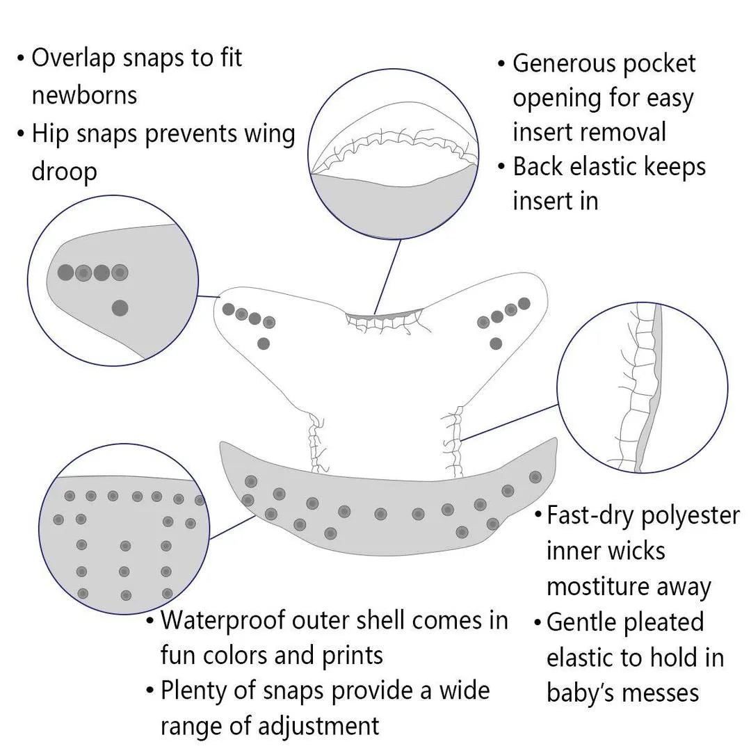 Baby Reusable Diapers New-born Cotton