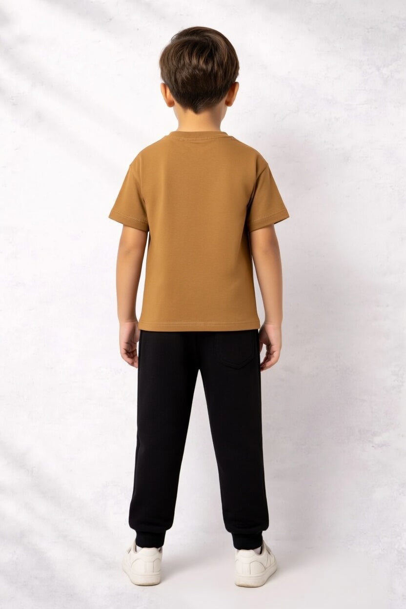 Boy's Polyester Printed Tracksuit