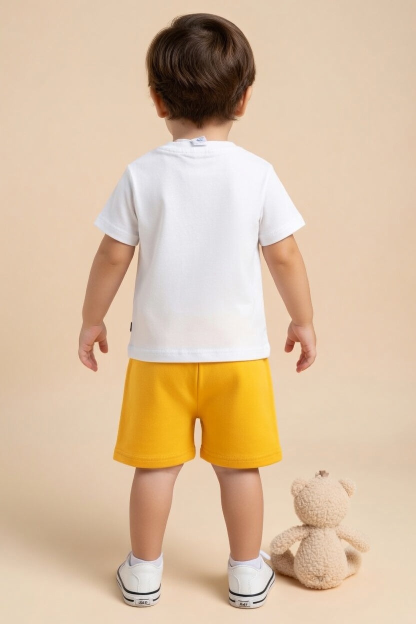 Boy's Polyester Printed Tracksuit