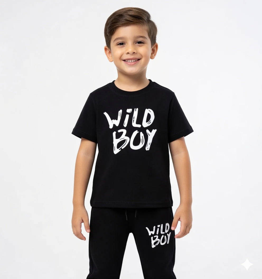 Boy's Polyester Printed Tracksuit